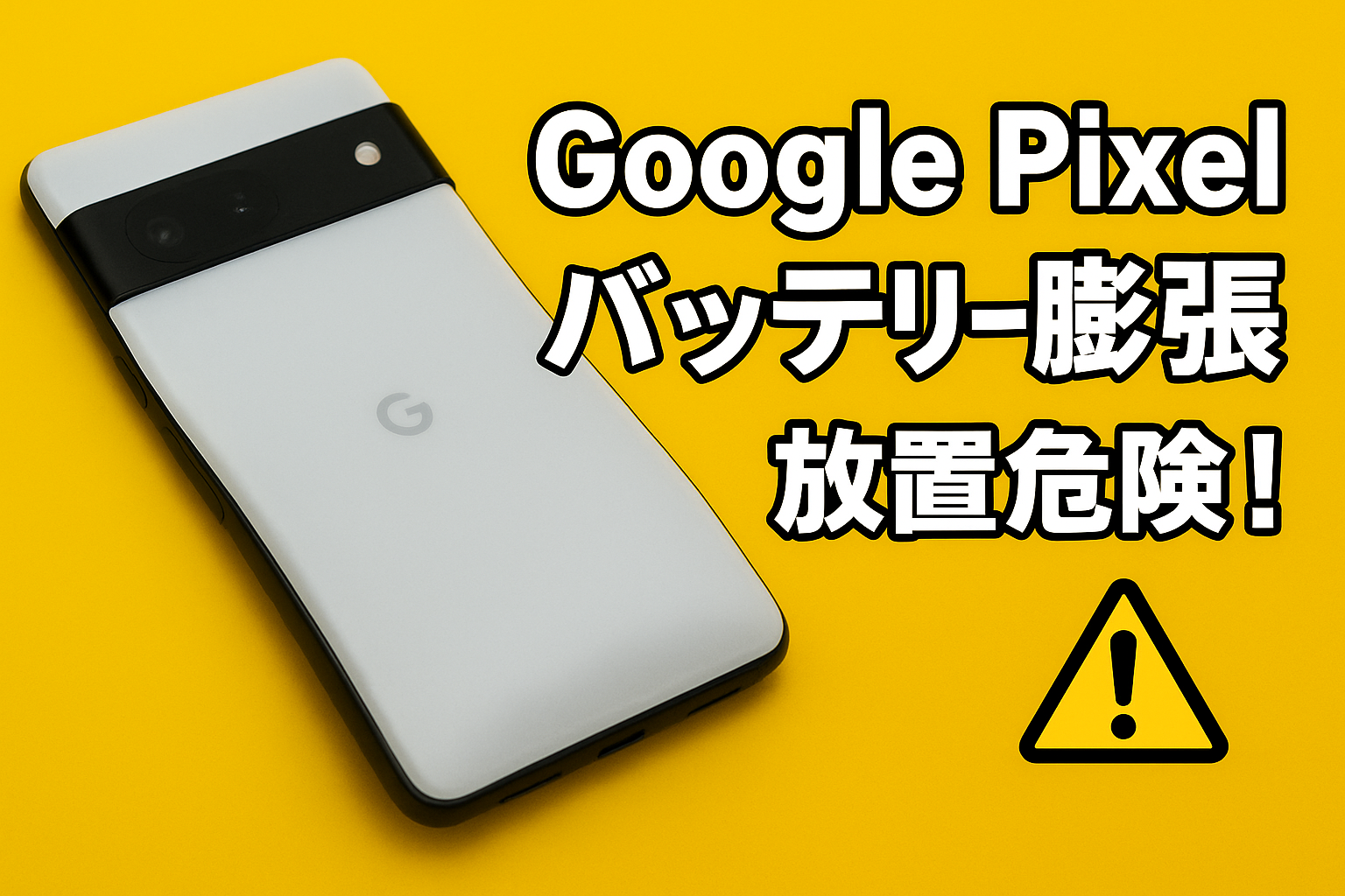 Google Pixelのバッテリー膨張は放置厳禁!早めの交換をおすすめします