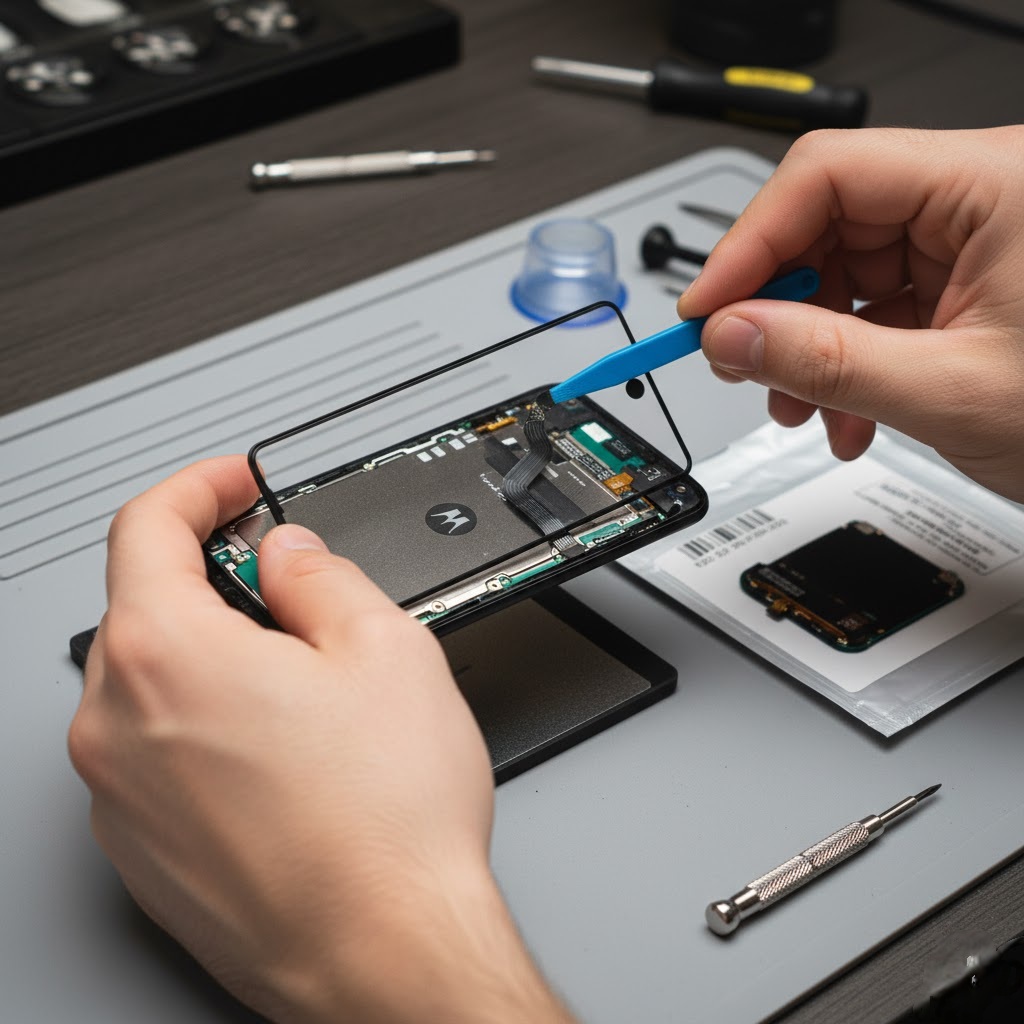 【moto g24】画面が映らない・割れた…そんなときはデータそのまま即日修理！