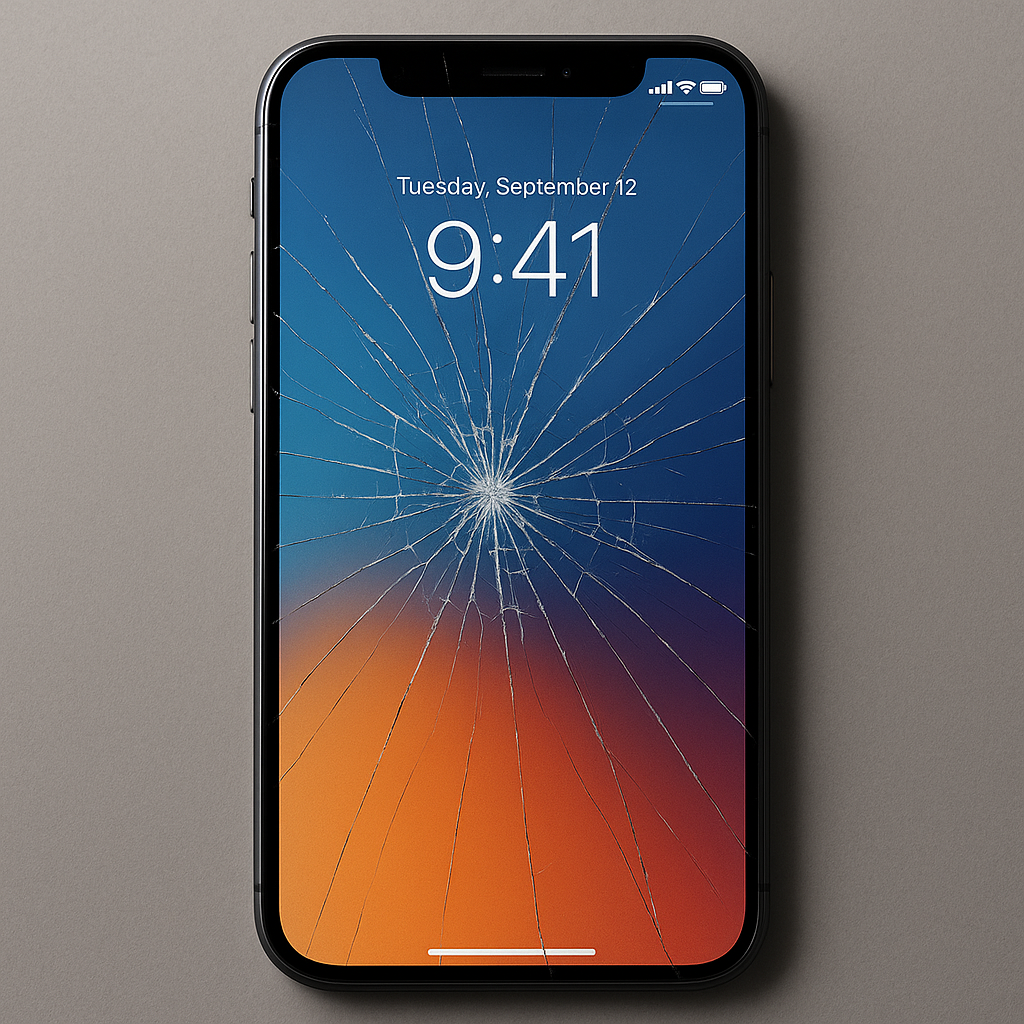 iPhone16の画面割れを放置すると危険？修理を検討すべき理由と注意点