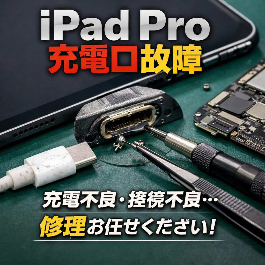 iPad Proの充電口故障に注意｜充電できない・接続が不安定な症状について