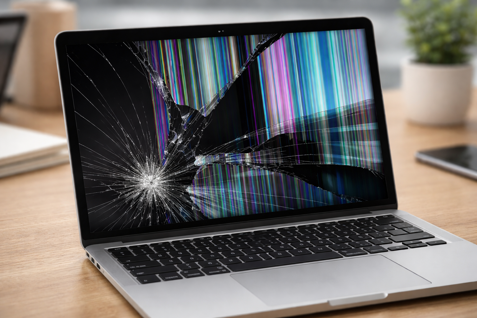 MacBookの画面が割れた・表示がおかしい時は？浦和美園でできる修理と注意点