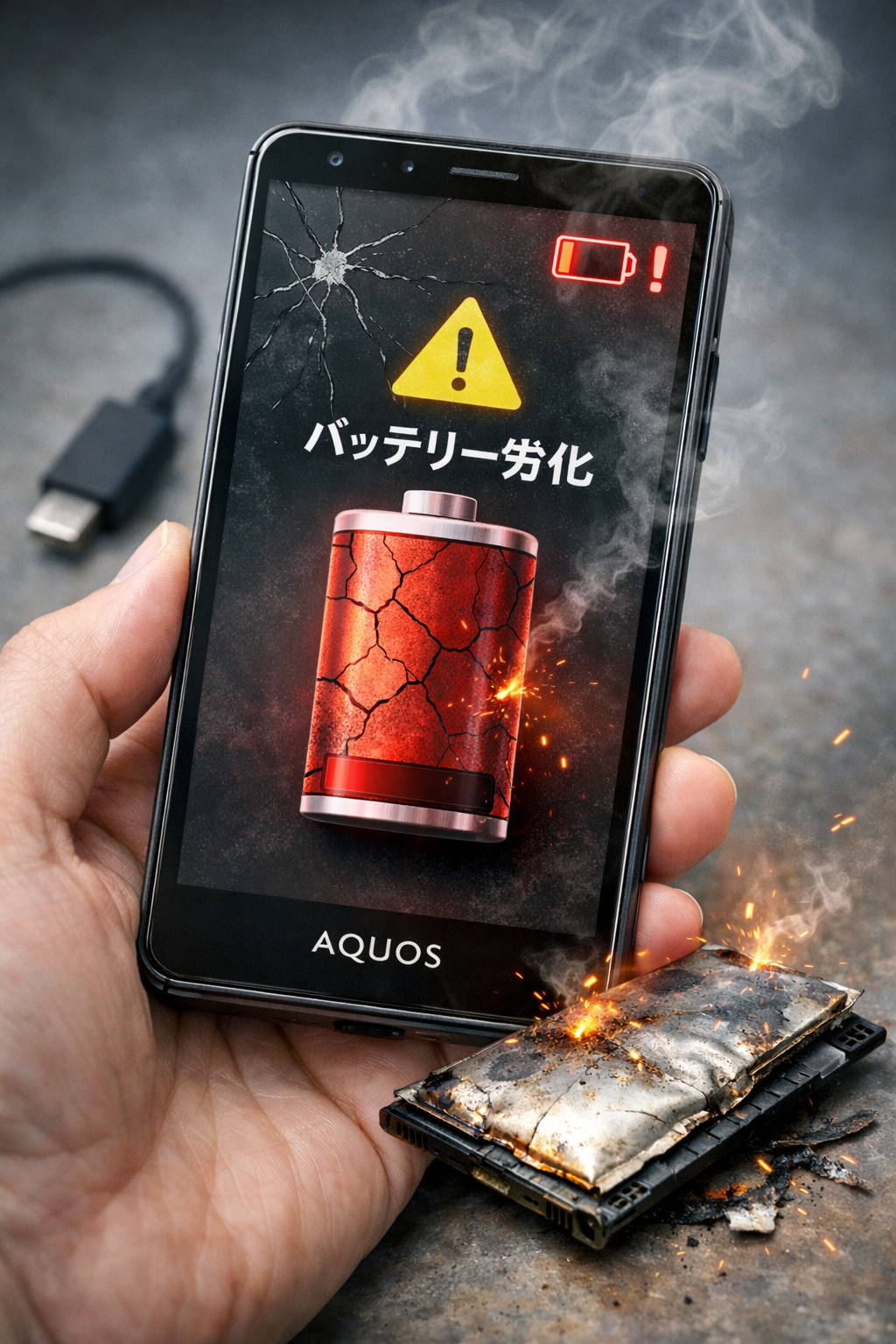 AQUOSの充電の減りが早い原因はバッテリー劣化の可能性｜症状と対処方法を解説